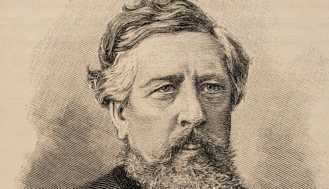 Wilhelm Liebknecht (1826-1900). Socialdemócrata alemán y uno de los principales fundadores del SPD. Grabado de "Universal History", 1885.