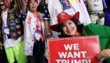 Supporters listen to former President Donald Trump at the CPAC meeting in Maryland in March 2023. Alex Wong/Getty Images