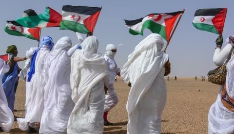 Manifestación por la independencia del Sahara Occidental en 2008. Natalia de la Rubia / Shutterstock