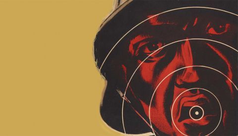 Imagen editada a partir del cartel ‘Quien trabaja contra la unidad lucha en favor de Franco’, de autoría desconocida, publicado en 1938 bajo la sigla H. Museo Nacional Centro de Arte Reina Sofía (Madrid, España).