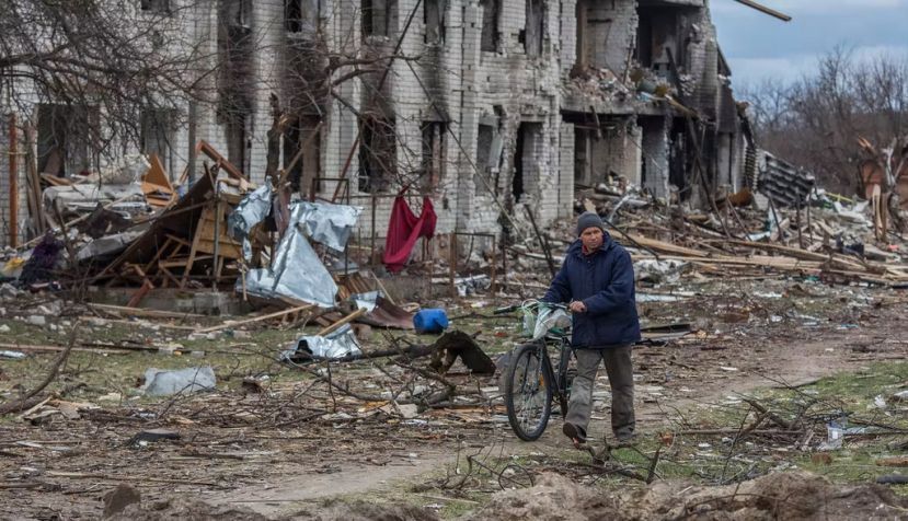 El pueblo de Novoselivka, cerca de Chernihiv. Oleksandr Ratushniak / UNDP Ucrania, CC BY-ND