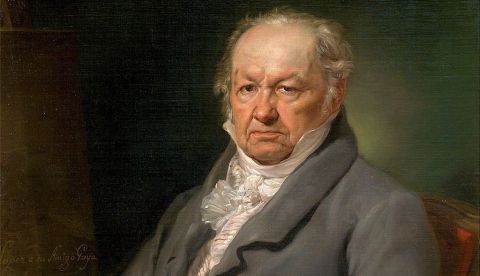 Retrato del pintor Francisco de Goya (1826), por Vicente López, Museo del Prado, Madrid.