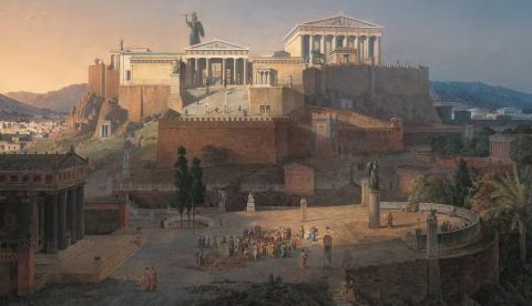 ‘La Acrópolis de Atenas’, de Leo Von Klenze, 1846. Neue Pinakothek