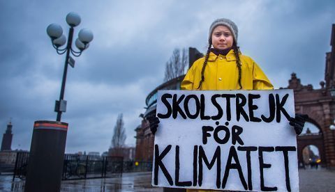 La activista sueca Greta Thunberg en una imagen de archivo / EFE.