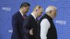  Les chefs d'État Xi Jinping, Vladimir Poutine et Narendra Modi lors du sommet des BRICS+ à Kazan, en Russie, le 23 octobre 2024. Maxim Shipenkov/Pool/AFP