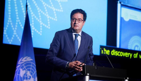 Intervención del ministro para la Transformación Digital y de la Función Pública, Óscar López, en la primera reunión del Diálogo Global de las Naciones Unidas sobre Gobernanza de la Inteligencia Artificial . / © lamoncloa.gob.es. Ministerio de la Presidencia.