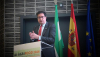 El ministro para la Transformación Digital y de la Función Pública, Óscar López, durante su intervención en el Congreso AI Agrifood. / © lamoncloa.gob.es. Ministerio de la Presidencia.