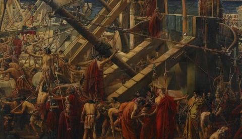 ‘El sitio de Siracusa’, de Thomas Ralph Spence. Wikiart