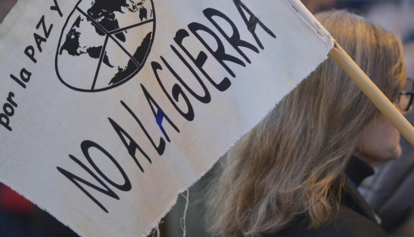 Cartel durante una manifestación celebrada en Logroño el 12 de marzo de 2026. Www.mariomartija.es/Shutterstock