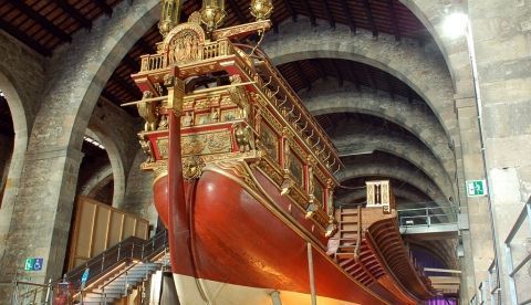 Réplica de La Real, la que fuera nave capitana de don Juan de Austria en la batalla de Lepanto, hecha a partir del estudio de Martínez-Hidalgo.