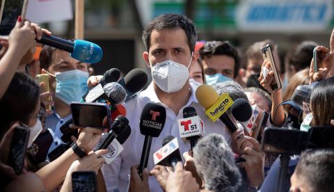 El líder opositor venezolano Juan Guaidó.