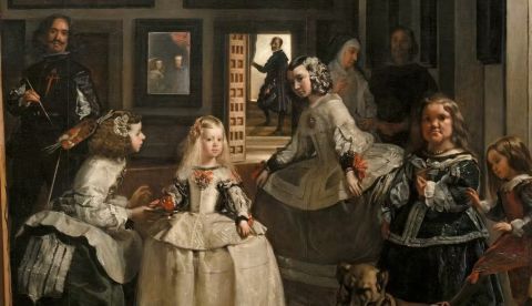Las Meninas de Velázquez retrata a la familia de Felipe IV. Museo del Prado