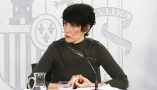 La ministra de Inclusión, Seguridad Social y Migraciones y portavoz del Gobierno, Elma Saiz, en la rueda de prensa tras el Consejo de Ministros. | Moncloa/Javier Amescua.