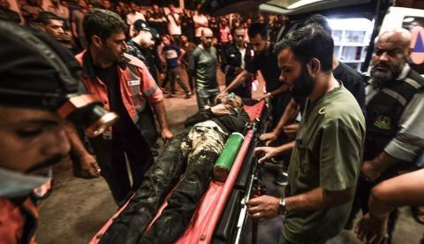 A health service on its knees. Abed Zagout/Anadolu via Getty Images