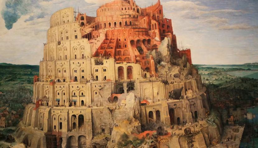 La Torre de Babel, famosa pintura de Pieter Brueghel el Viejo, creada en 1563. Shutterstock