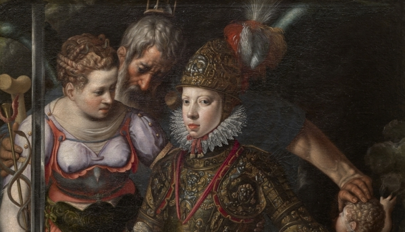 Alegoría de la educación de Felipe III. Cuadro realizado alrededor de 1590 por Justus Thielens / © Museo Nacional del Prado