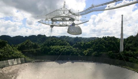 En la imagen un registro del observatorio de Arecibo, en la costa norte de Puerto Rico. EFE/Archivo