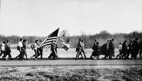 Imagen facilitada por Bozar que tiene como título "On The Road", Selma March, Alabama, 1965". EFE