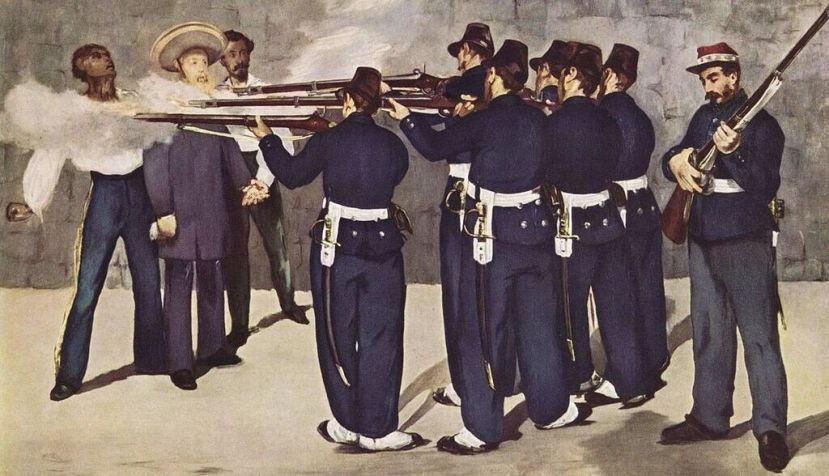 La ejecución de Maximiliano, versión final de Édouard Manet (1869). / Wikipedia