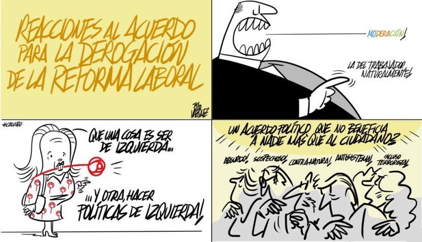 “Reacciones al acuerdo para la derogación de la Reforma Laboral”
