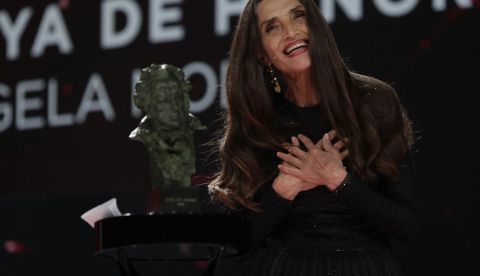 Ángela Molina recibe el Goya de Honor 2021 ©Miguel Córdoba – Cortesía de la Academia de Cine.