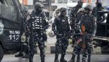 Nigerian police officers. Pius Utomi Ekpei/AFP via Getty Images