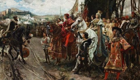‘La rendición de Granada’, de Francisco Pradilla y Ortiz. Wikimedia Commons