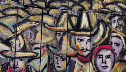 Un mural en la comunidad zapatista de Chiapas. / Archivo.