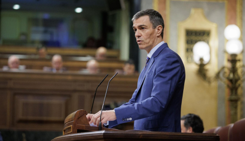 El jefe del Ejecutivo, Pedro Sánchez, comparece en el Congreso. | Pool Congreso. Congreso de los Diputados, Madrid - 25.3.2026
