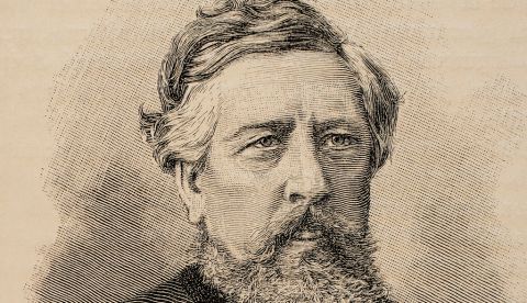 Wilhelm Liebknecht (1826-1900). Socialdemócrata alemán y uno de los principales fundadores del SPD. Grabado de "Universal History", 1885.