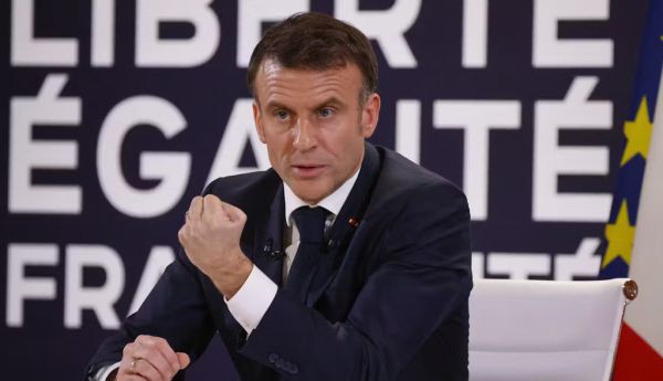  Conférence de presse d'Emmanuel Macron le 16 janvier 2024. Ludovic Marin / AFP