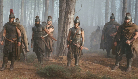 Matt Damon al frente del ejército en una escena de La Odisea. Universal Pictures