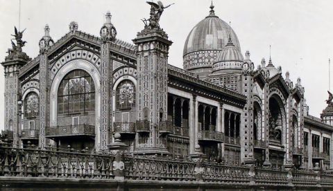 Pabellón argentino de la Exposición Universal de París de 1889, ubicado en Buenos Aires a partir de 1910. Archivo General de la Nación Argentina / Wikimedia Commons