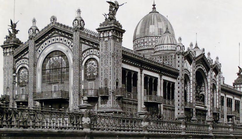 Pabellón argentino de la Exposición Universal de París de 1889, ubicado en Buenos Aires a partir de 1910. Archivo General de la Nación Argentina / Wikimedia Commons