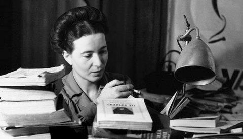 En la foto Simone de Beauvoir.