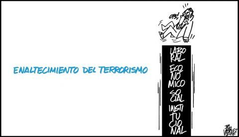 "Enaltecimiento del terrorismo"