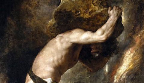 Sísifo (Tiziano, 1548 - 1549). Wikimedia Commons
