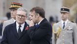 Le premier ministre britannique Keir Starmer et Emmanuel Macron lors de la commémoration de l’armistice de la Première Guerre mondiale, le 11 novembre 2024 à Paris. Ludovic Marin/AFP