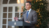 El presidente del Gobierno, Pedro Sánchez, durante su declaración institucional | Pool Moncloa/Fernando Calvo y Sandra Armada. La Moncloa, Madrid - 5.10.2026