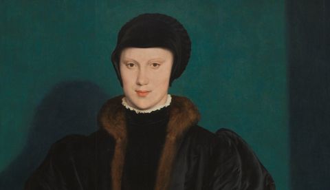 Cristina de Dinamarca, duquesa de Milán, por Hans Holbein el Joven en la National Gallery de Londres. / Wikipedia.