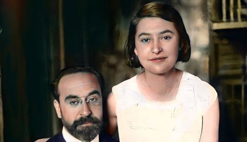 Laura de los Ríos Giner (1913-1981) junto a su padre Fernando de los Ríos (Ministro de Educación en la II República). Exiliada en EEUU, daría clase en distintas universidades americanas y su labor como escritora, intelectual y artista. Se casó con Francisco García Lorca. / https://twitter.com/latinapaterson/status/1325936611457183745/photo/1