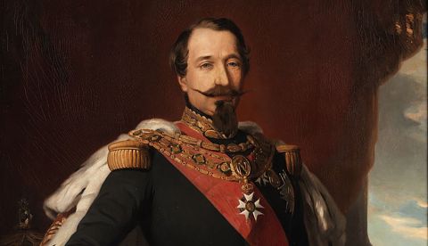 Napoleón III, retratado por Franz Xaver Winterhalter (1853).