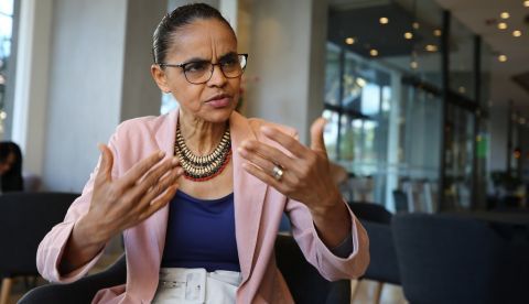 En la imagen un registro de la ambientalista y  exministra brasileña de Medioambiente, Marina Silva. EFE/José Jácome/Archivo 	   