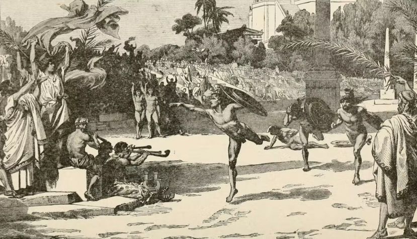 Dentro de los gimnasios se practicaban diferentes deportes. Internet Archive Book Images / Wikimedia Commons