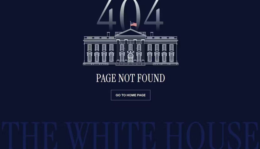 The White House’s Spanish-language page no longer works. Screenshot