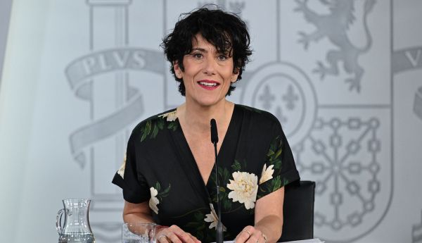 La ministra de Inclusión, Seguridad Social y Migraciones, y portavoz del Gobierno, Elma Saiz, durante la rueda de prensa posterior al Consejo de Ministros. | La Moncloa, Madrid - 23.6.2026