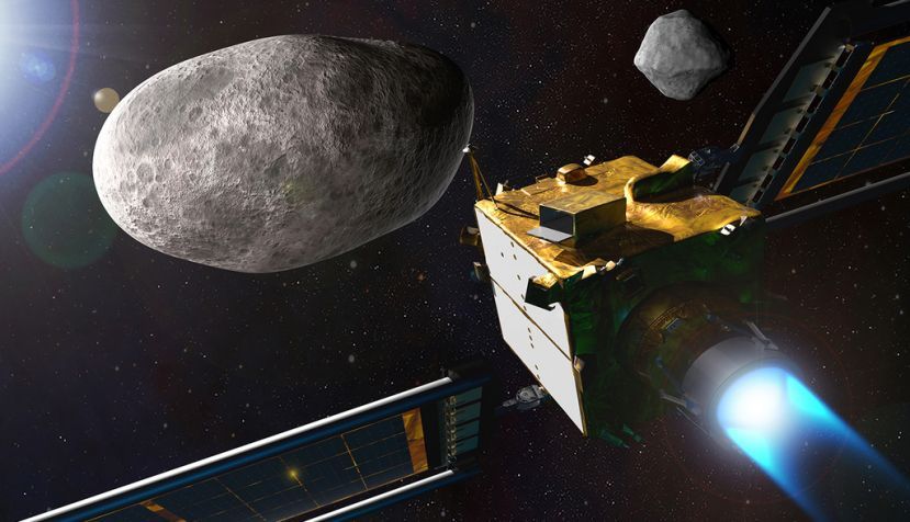 La misión DART (Double Asteroid Redirection Test) se pone a prueba este lunes para medir la capacidad de evitar amenazas espaciales. Foto: NASA.