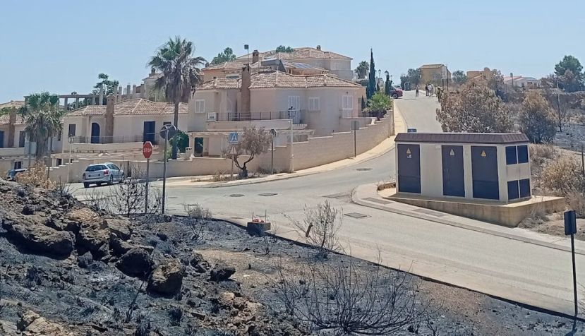 Pedanía de Bédar (Almería) tras el incendio del 9 de julio. Urci dream/Wikimedia Commons, CC BY-SA